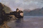 The Chateau de Chillon Gustave Courbet